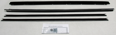 1975-76 Impala Landau Authentic Window Felts Whiskers Kit (4pcs)