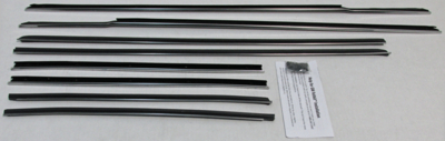 1966 Impala Convertible Replacement Window Felts Whiskers Kit (8pcs)