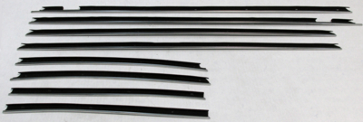 1969-70 Impala 2 Door Hardtop Replacement Window Felts Whiskers Kit (8pcs)