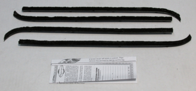 1955-59 G.M. Truck Authentic Window Felts Whiskers Kit (4pcs)