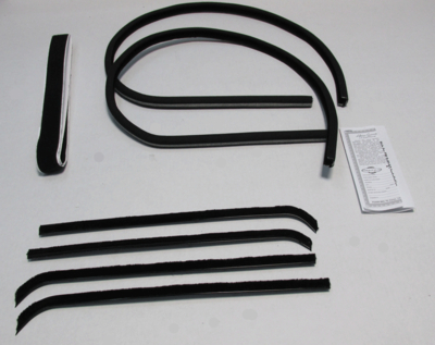 1960-63 G.M. Truck Superkit Authentic Window Felts Whiskers Kit, Division Bars, & Upper Channels For Use With Metal Frame (8pcs)