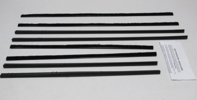 1962-65 Nova 2 Door Sedan Authentic Window Felts Whiskers Kit (8pcs)