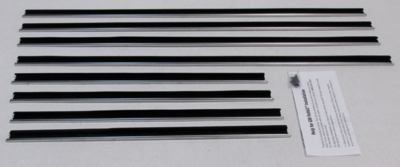 1965 Cutlass 2 Door Sedan Replacement Window Felts Whiskers Kit (8pcs)