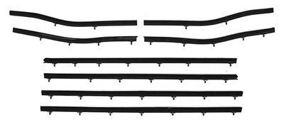 1966-67 Cutlass 2 Door Sedan Replacement Window Felts Whiskers Kit (8pcs)