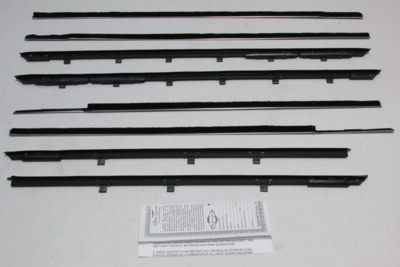 1962 Bonneville, Catalina, and Parisienne 4 Door Hardtop Authentic Window Felts Whiskers Kit (8pcs)