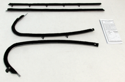 1968 GTO & Lemans Hardtop Outers Only Authentic Window Felts Whiskers Kit (4pcs)