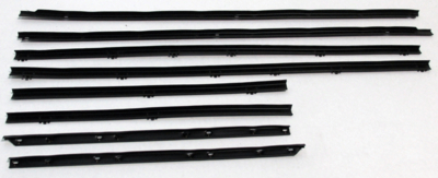 1964 GTO & Lemans Convertible Replacement Window Felts Whiskers Kit (8pcs)