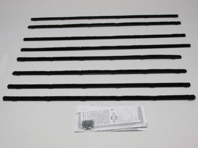 1962 Fairlane 2 Door Authentic Window Felts Whiskers Kit (8PCS)