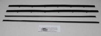 1977-79 Ranchero & Cougar Replacement Window Felts Whiskers Kit With Buick Special Molding (4pcs)