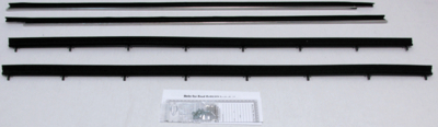 1978-83 Fairmont 2 Door Fastback, Zephyr 27 & Futura With Out Vent Window Felts Whiskers Kit (4pcs)