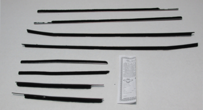 1958-60 Thunderbird Convertible Authentic Window Felts Whiskers Kit (8pcs)