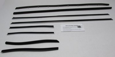 1968-69 Torino Convertible Window Authentic Window Felts Whiskers Kit (8pcs)