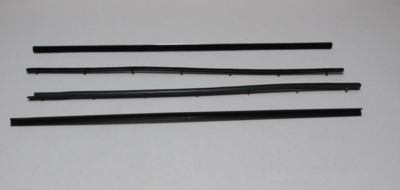 1970-71 Torino Doors Only Authentic Window Felts Whiskers Kit, Also Fits Fairlane (4pcs)