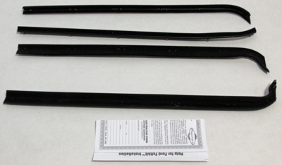 1973-79 Ford Pickup Truck Replacement Window Felts Whiskers Kit (4pcs)