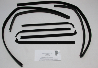 1980-87 1980-87 Ford Truck & 1980-86 Bronco Superkit Authentic Window Felts Whiskers Kit, Division Bars& Upper Channels (6pcs)