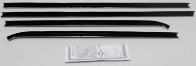 1967-69 Mopar A-Body Coupe Outers Only Authentic Window Felts Whiskers Kit (4pcs)