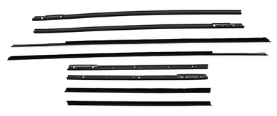 1963-64 Cadillac 2 Door Hardtop Authentic Window Felts Whiskers Kit (8pcs)