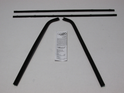 1963-65 Mopar B-Body 2 Door Sedan Outers Only Authentic Window Felts Whiskers Kit (4pcs)