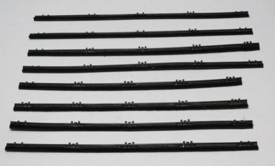 1963-66 Dart 4 Door Sedan Authentic Window Felts Whiskers Kit (8pcs)