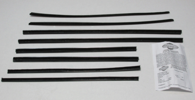 1962 Valiant 2 Door Sedan Authentic Window Felts Whiskers Kit (8pcs)