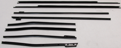 1965-66 Oldsmobile Dynamic 88 Convertible Authentic Window Felts Whiskers Kit (8pcs)