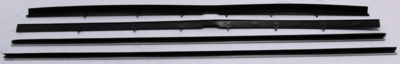 1979-91 LTD & Grand Marquis 2 Door Sedan Replacement Style Window Felts Whiskers Kit (4pcs)