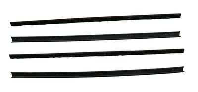 1966-70 Falcon 4 Door Sedan & Station Wagon Front Door Inners & Outers Authentic Window Felts Whiskers Kit (4pcs)