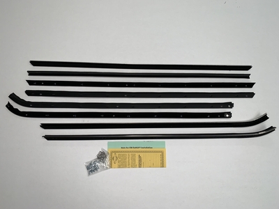 1969-70 Cadillac 4 Door Hardtop Authentic Window Felts Whiskers Kit (8pcs)