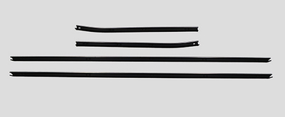 1968-69 Coupe Standard Interior Authentic Window Felts Whiskers Kit Inners Only (4pcs)