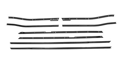 1966-67 Oldsmobile Dynamic 88 Convertible W/Buick Special Molding Authentic Window Felts Whiskers Kit (8pcs)