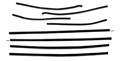 1957 Buick Special Convertible Authentic Window Felts Whiskers Kit (8pcs)