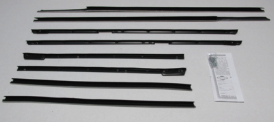 1965-66 Electra 2 Door Hardtop Authentic Window Felts Whiskers Kit (8pcs)