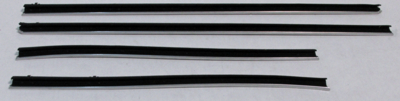 1966-67 Grand Sport Outers Only Replacement Window Felts Whiskers Kit (4pcs)