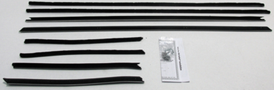 1966-67 Riviera 2 Door Hardtop With Buick Special Molding Authentic Window Felts Whiskers Kit (8pcs)