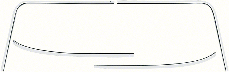 1968-74 Chevy II /Nova 2 Door Windshield Molding Set 