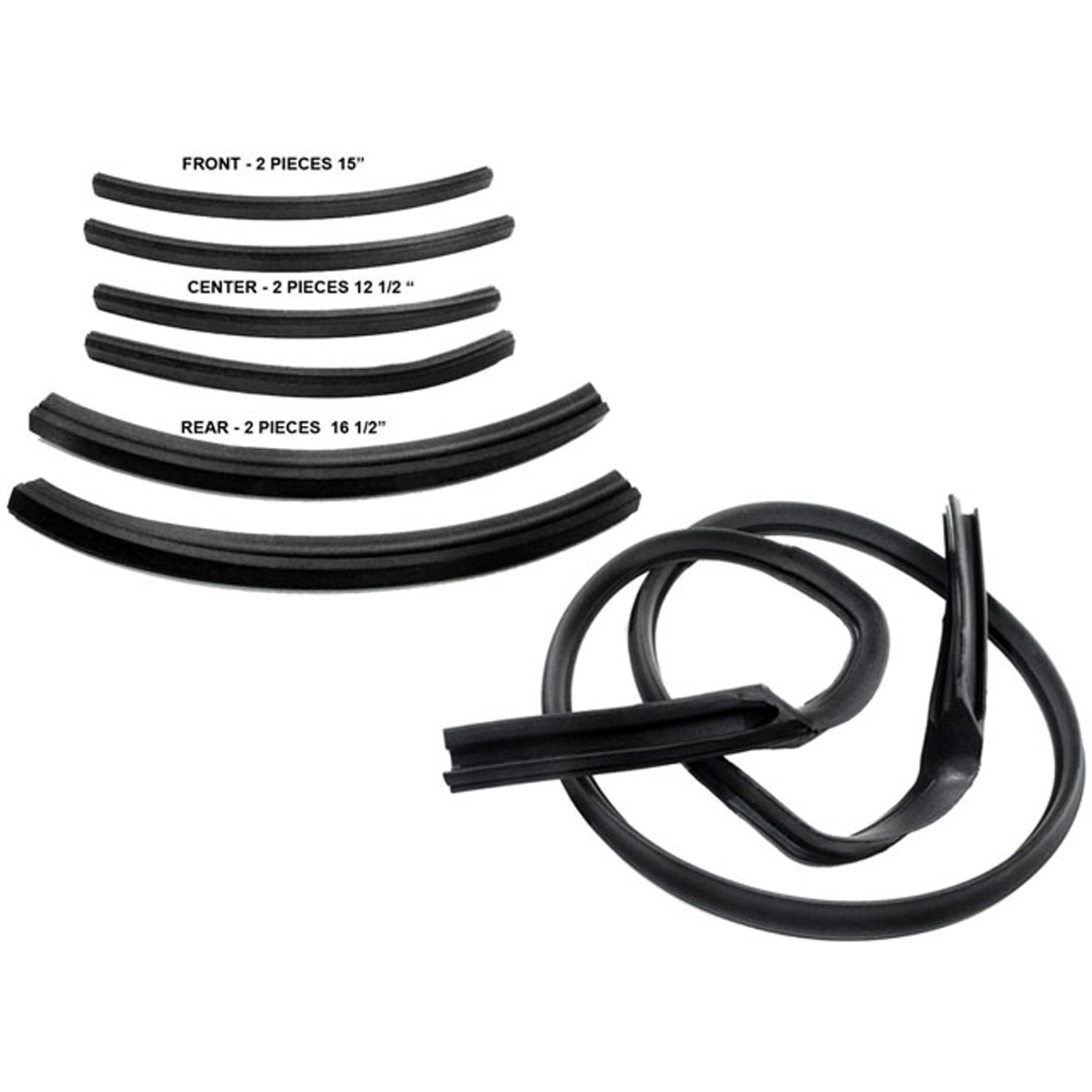 Metro Convertible Top Seals For Dodge Dart 1963-1966; RR 4500-H