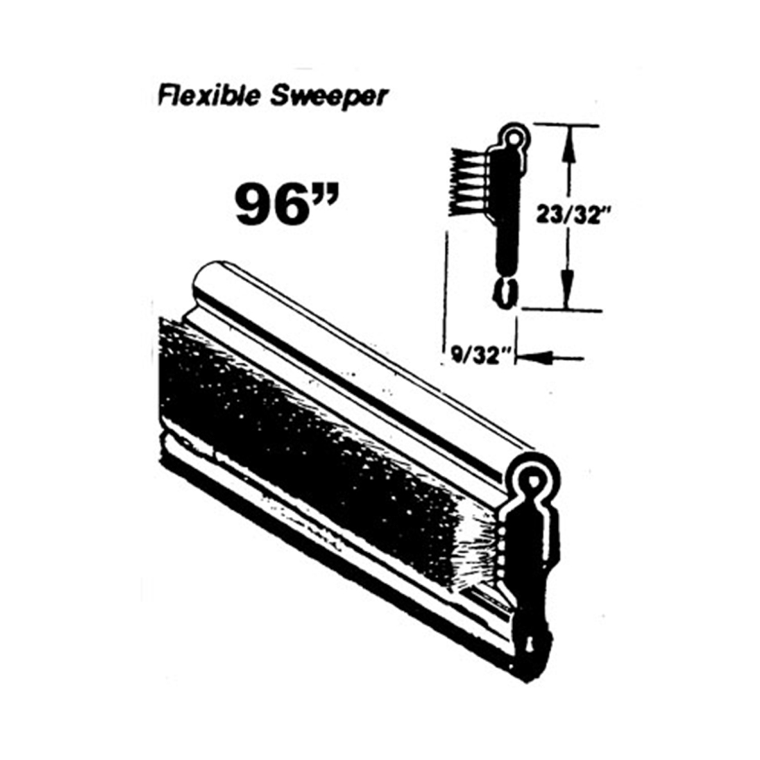 Metro Flexible window sweeper For Chrysler 300 1955-1958, Crown Imperial 1949; WC 4-96