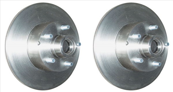 1966-1969 Mopar B-Body 11" Front Disc Brake Rotors - Pair for Models with 4-Piston Brake Calipers (Right-Hand Thread Studs)