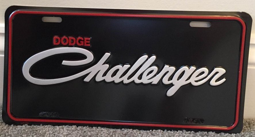 Dodge Challenger License Plate