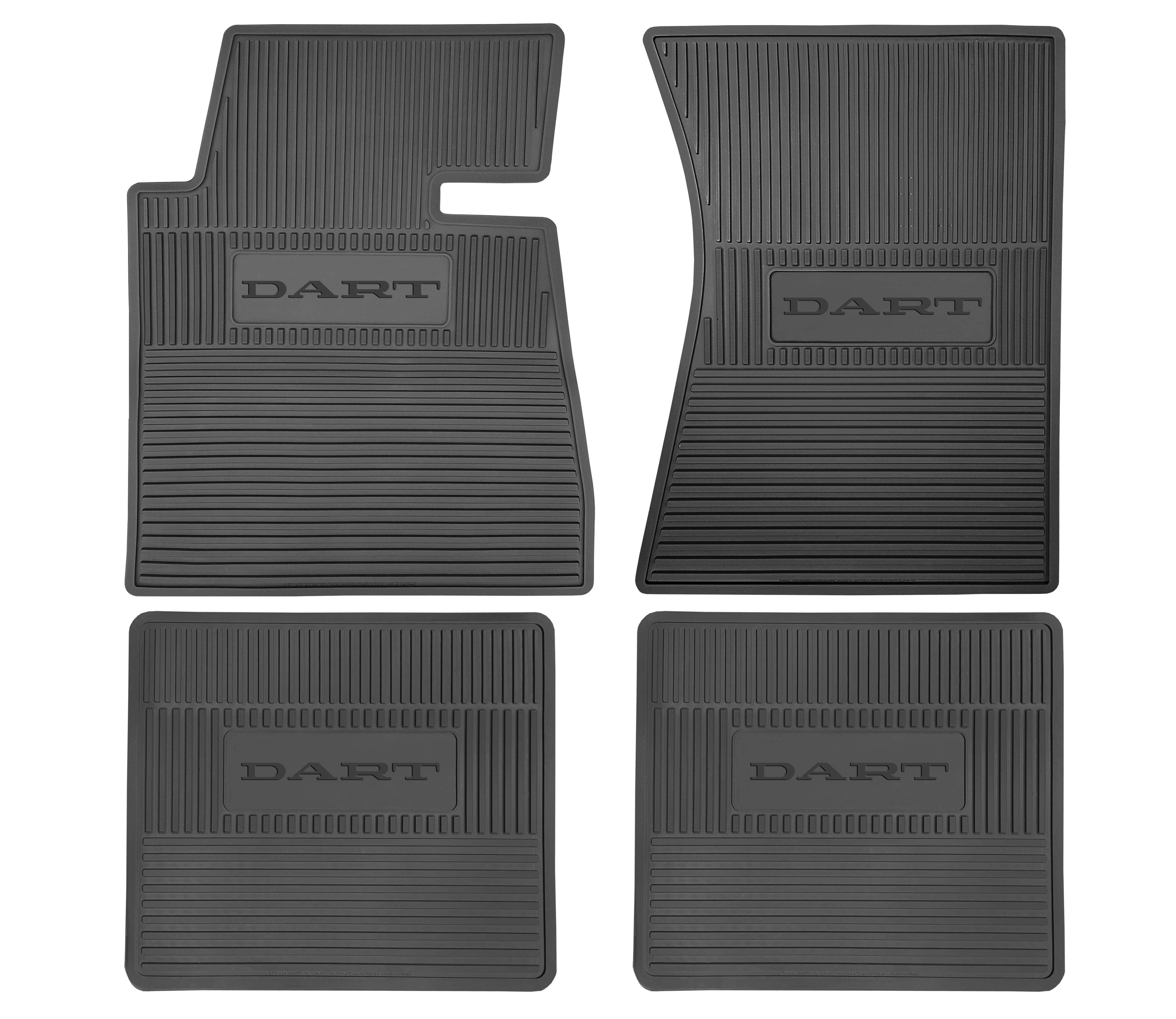 1965 Dodge Dart A-Body Next Generation Custom Vintage Rubber Floor Mats Package