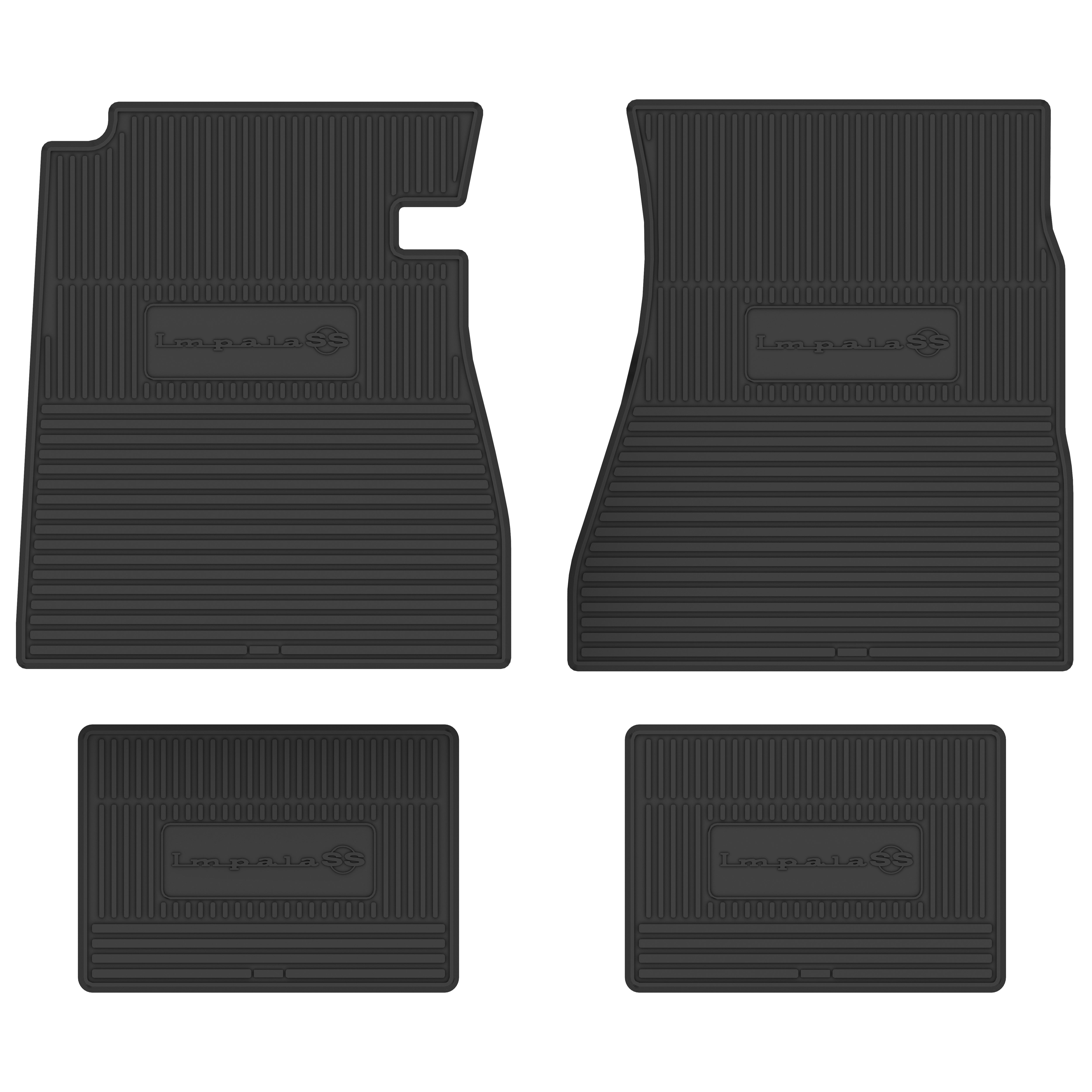 1965-1970 Chevrolet Impala Next Generation Custom Vintage Rubber Floor Mats Package