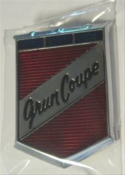 1970-1971 Plymouth Barracuda Gran Coupe Emblem - Fits 1970 Fender & 1971 Door, Includes Hardware