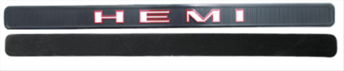 1970 Plymouth Road Runner & GTX Back-of-Hood HEMI Emblem with Backing Plate - Authentic Restoration