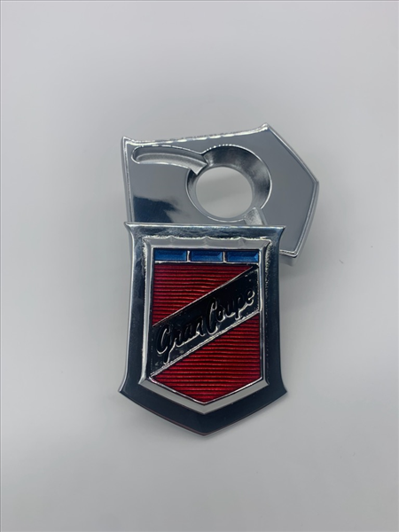 1970-1971 Plymouth Barracuda Gran Coupe Trunk Lock Cover Emblem - Includes Hardware (Use Original Spring)