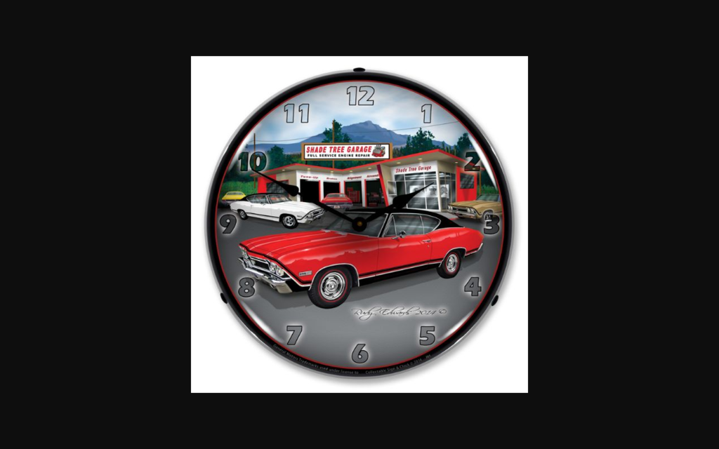 1968-1968 Chevrolet Chevelle LED Clock. SS