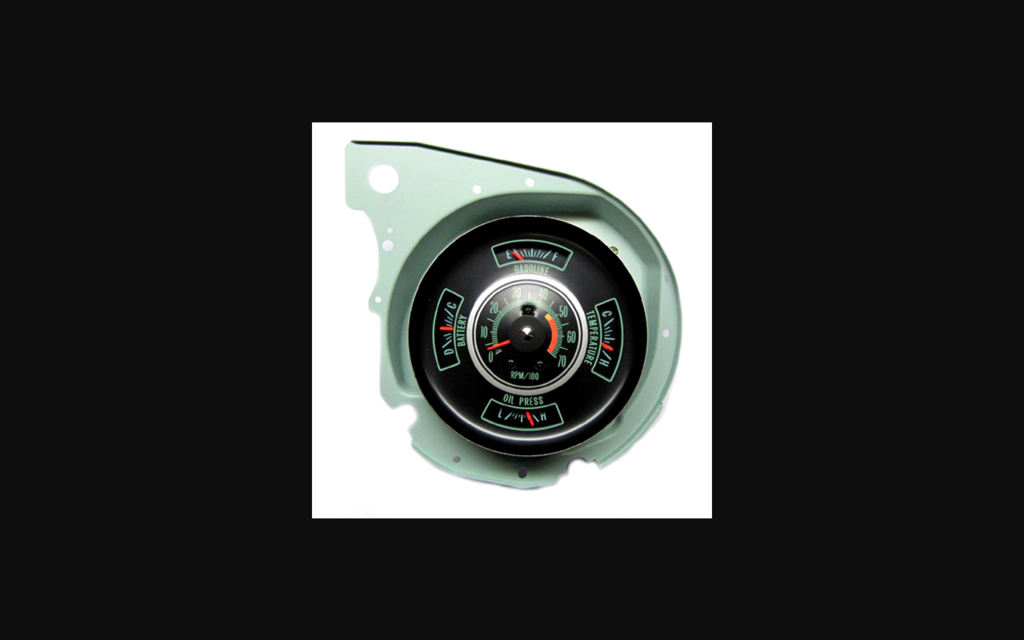 1969-1969 Chevrolet Chevelle Gauge Cluster W/5000 RPM Redline