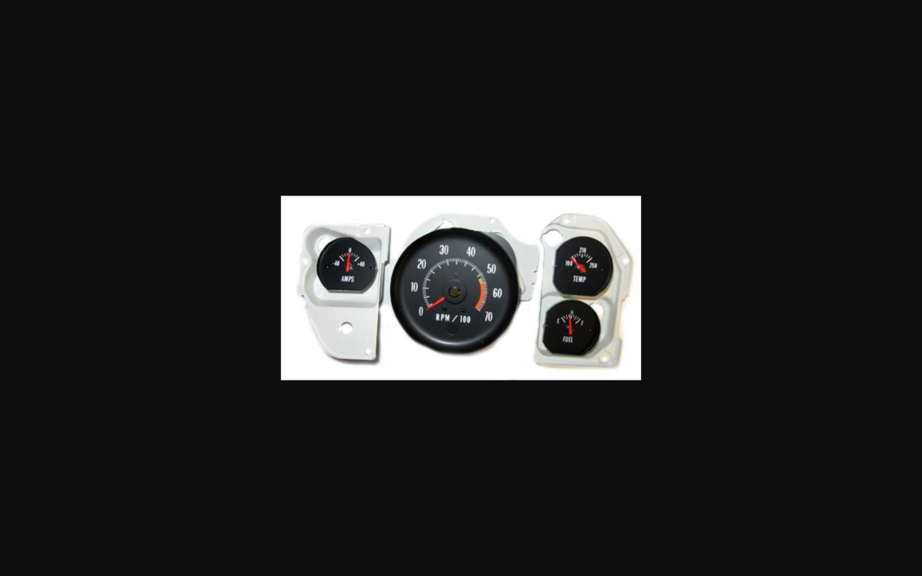 1971-1972 Chevrolet Chevelle SS Gauge Conversion Kit - 5000 RPM