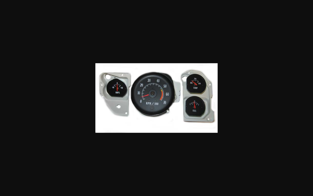 1971-1972 Chevrolet Chevelle SS Gauge Conversion Kit - 5500 RPM