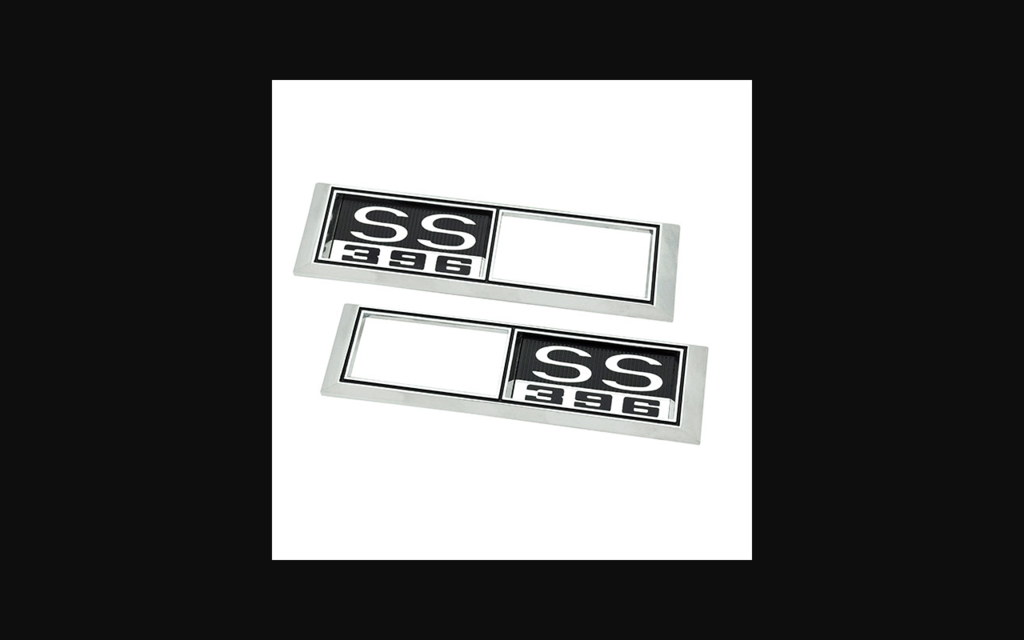 1968-1968 Chevrolet Chevelle Front Marker Light Bezels - SS396