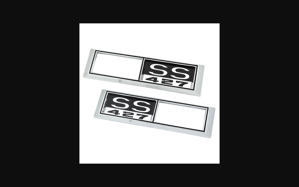 1968-1968 Chevrolet Chevelle Front Marker Light Bezels - SS427